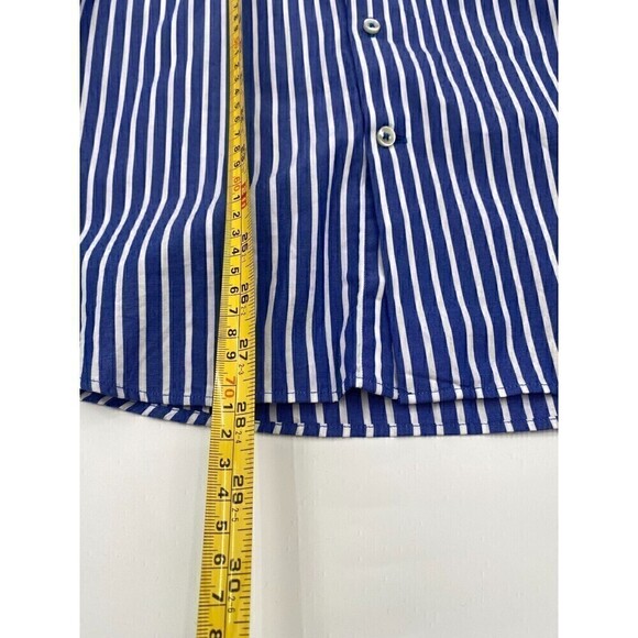 Zaatxchi Collezione Striped Long Sleeve Blue For Men Size Medium - Picture 8 of 15